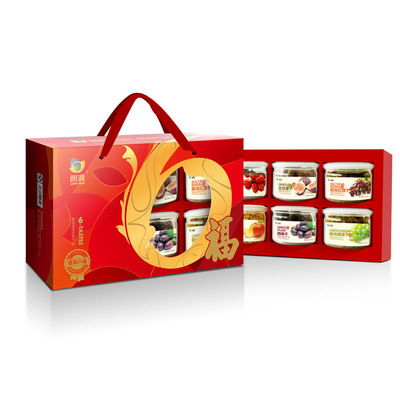 【【朗源】直銷批發(fā) 中秋食品禮品 梅干果干若羌棗蘋果粒等 6盒罐裝】?jī)r(jià)格,廠家,圖片,堅(jiān)果炒貨,朗源股份-
